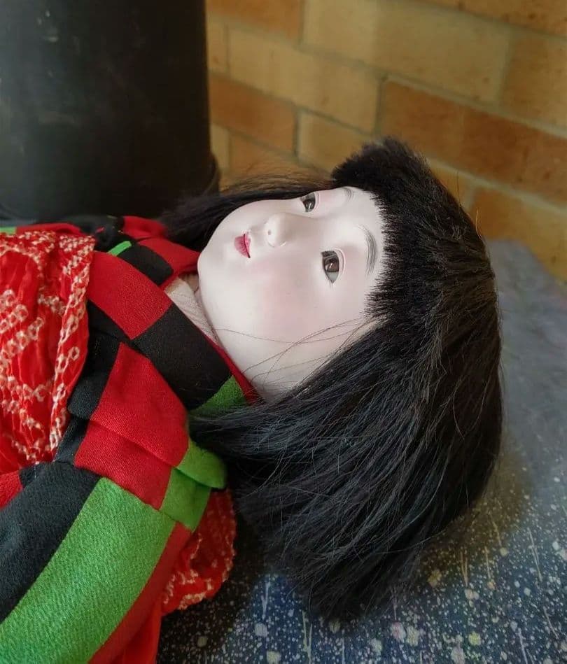 樫村瑞観 市松人形 42cm 昭和初期 アンティーク ほまれ人形 自由人形