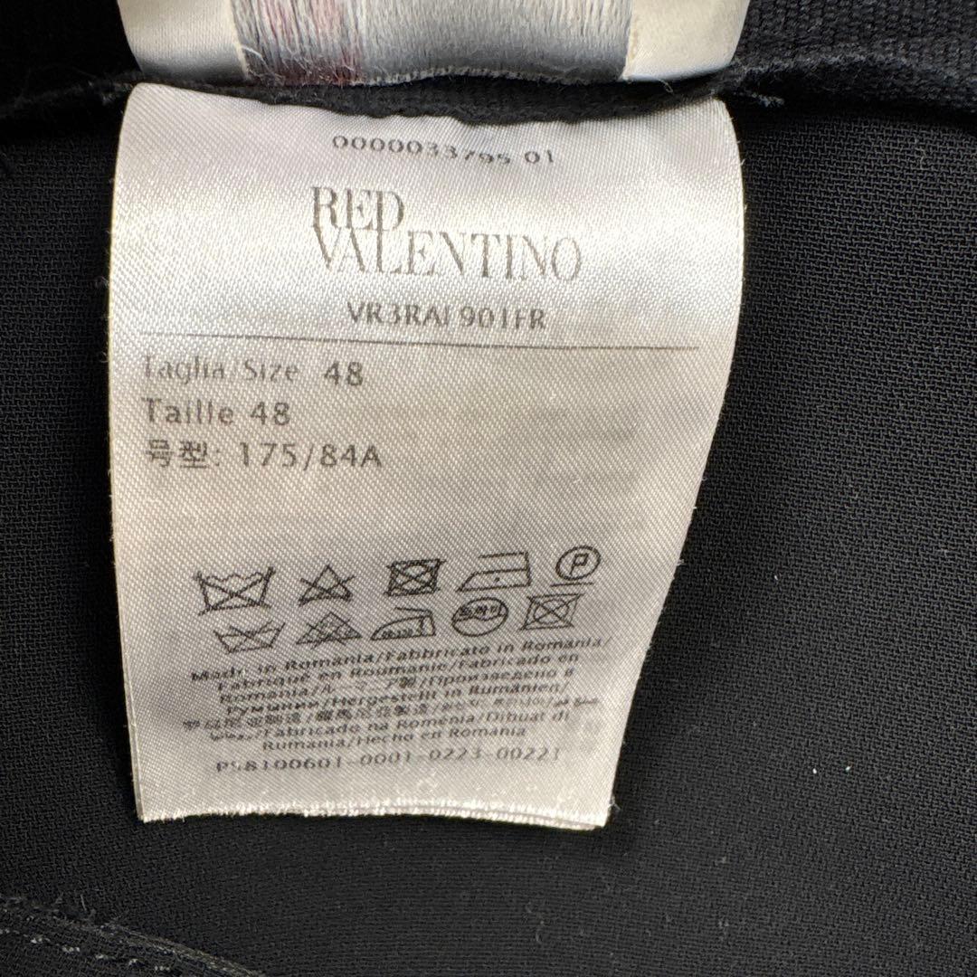 RED VALENTINO スカラップスカート　フレア　ブラック　48