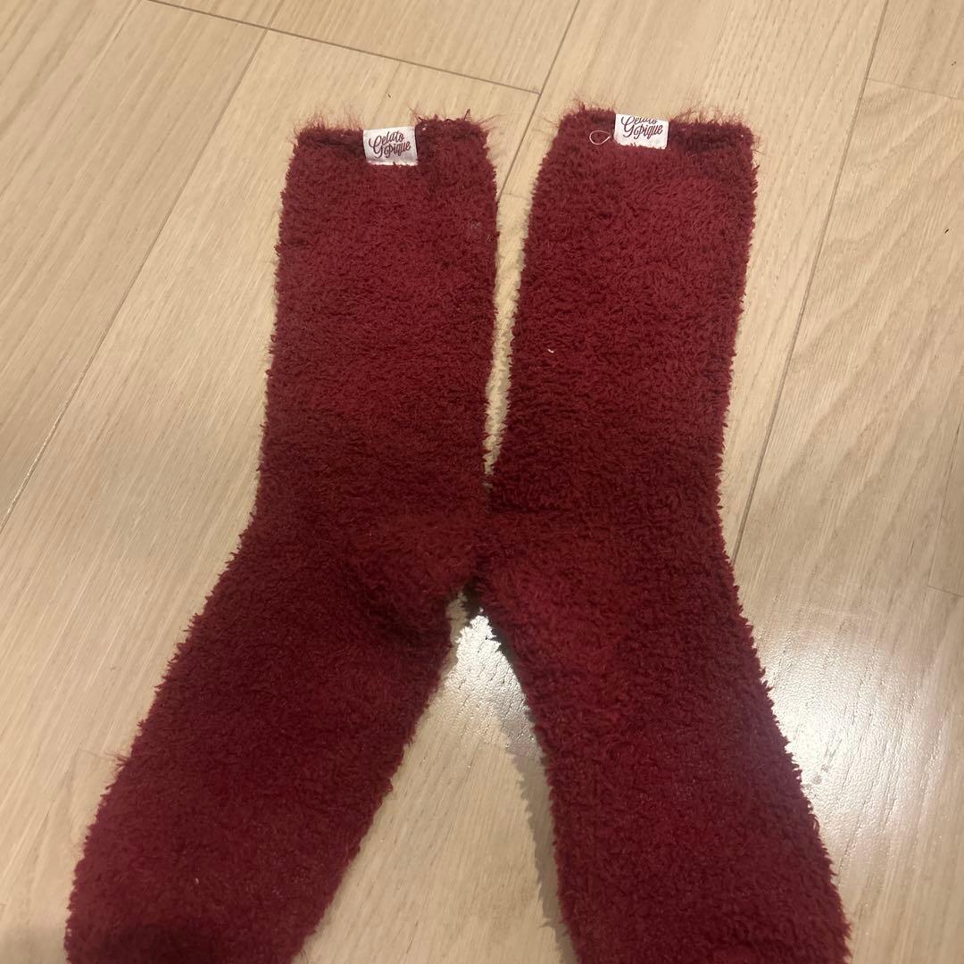 ジェラートピケ バレンタイン限定　ルームウェア　上下、ルームソックスセット