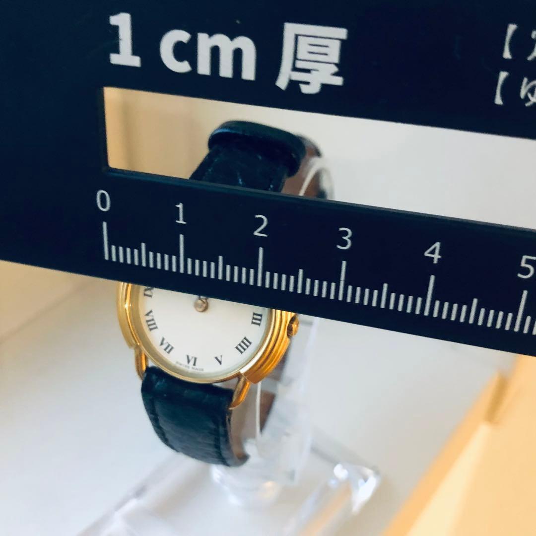 極美品】Christian Dior ローマン電池新品時計 ゴールド