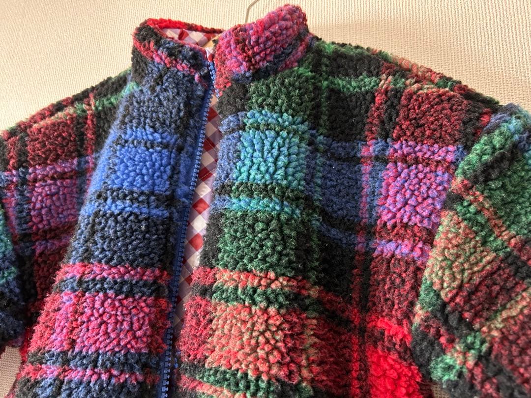 fish & kids リバーシブルボアジャケット アウター　2-3y