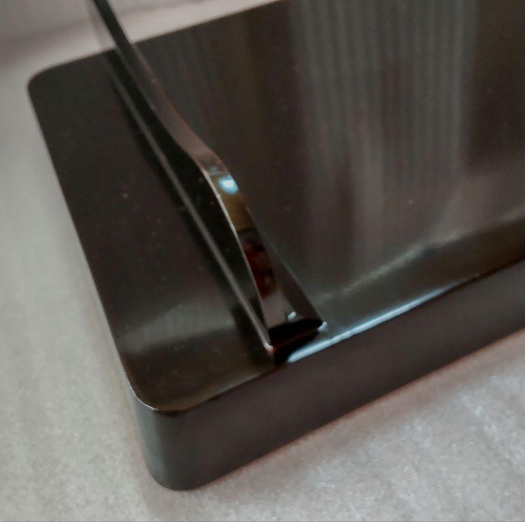 漆器　角盆銀縁