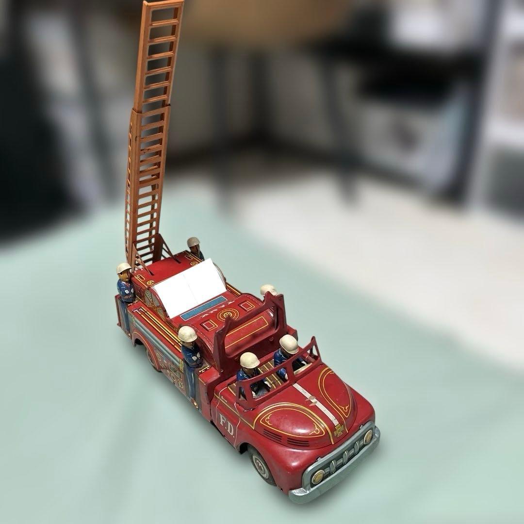 ジャンク 箱無 ヨネザワ玩具 消防車 ブリキ - メルカリ