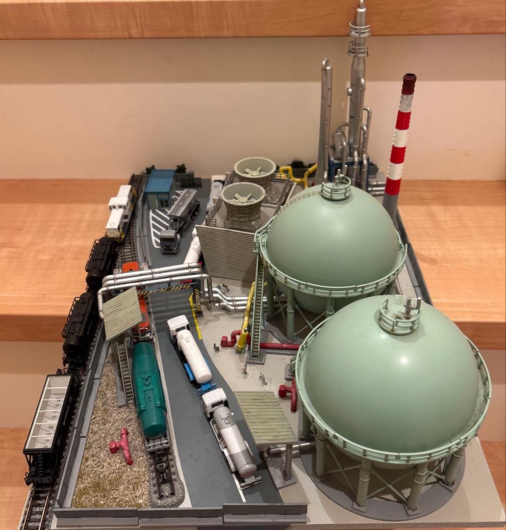 鉄道模型 Nゲージ コンビナート工場 情景ジオラマ