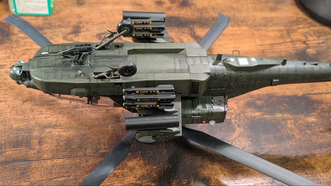 プラモデル完成機 1/48 AH-64Dアパッチ・ロングボウ