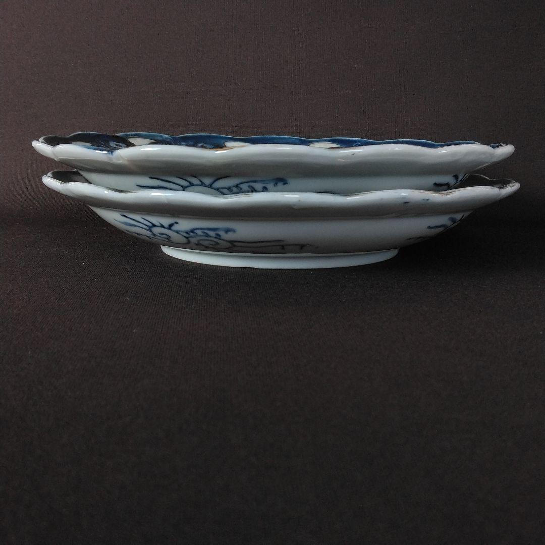 明治～大正期 金襴手 古伊万里 山水画 6寸皿 2客 中皿 - メルカリ