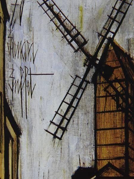 ベルナール・ビュッフェ「PAYSAGES DE PARIS-Moulin de