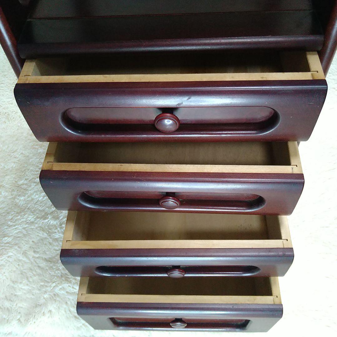 karinoku カリモク 4段引き出し 電話台 ヴィンテージ 昭和レトロ-日本