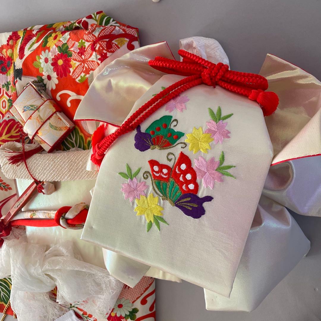 七五三　７歳　お着物セット　大寸サイズ作り帯セット