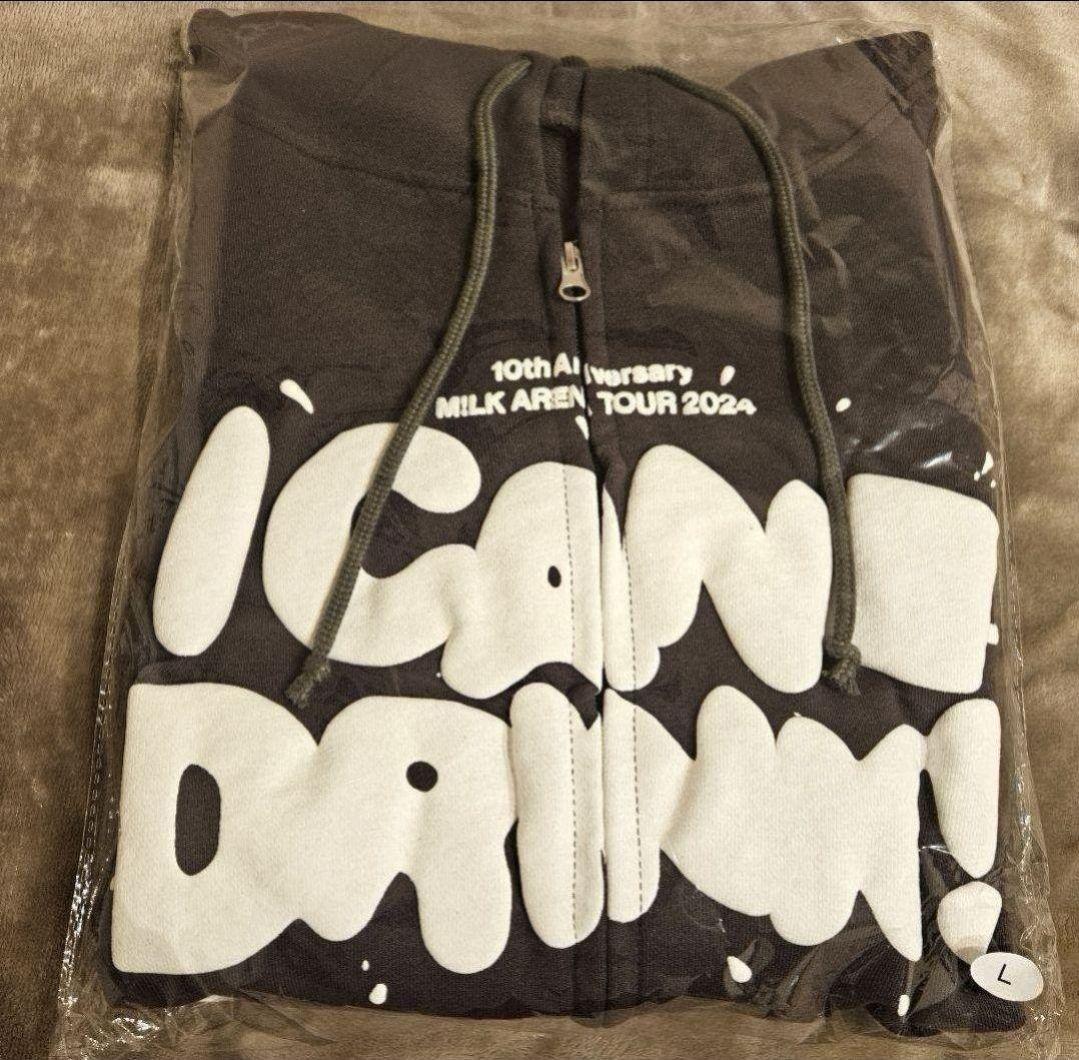 【新品未使用】M!LK キャンドリ かわいすぎジップパーカー Lサイズ