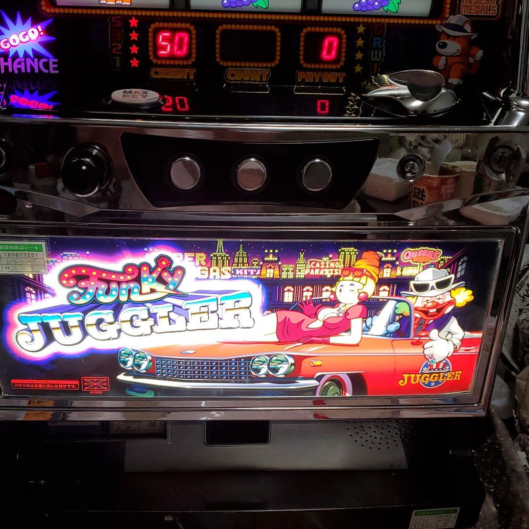 パチスロ実機 ファンキージャグラーKK※コイン不要機付※送料無料