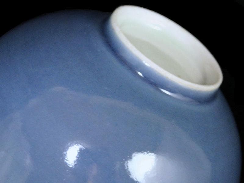 古伊万里 薄瑠璃 蓋茶碗 江戸期 E380AS-CHs - メルカリ