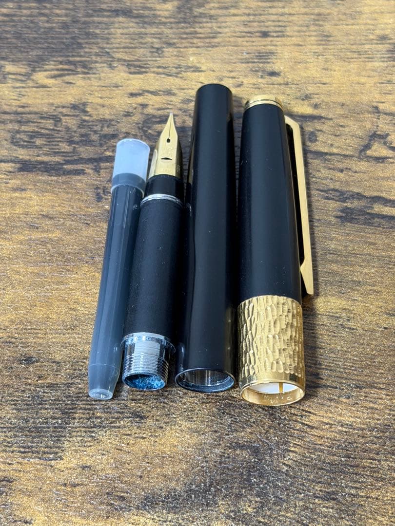 筆記確認＆洗浄済　1973年製　22KAGM 18金　パイロット　万年筆　中字