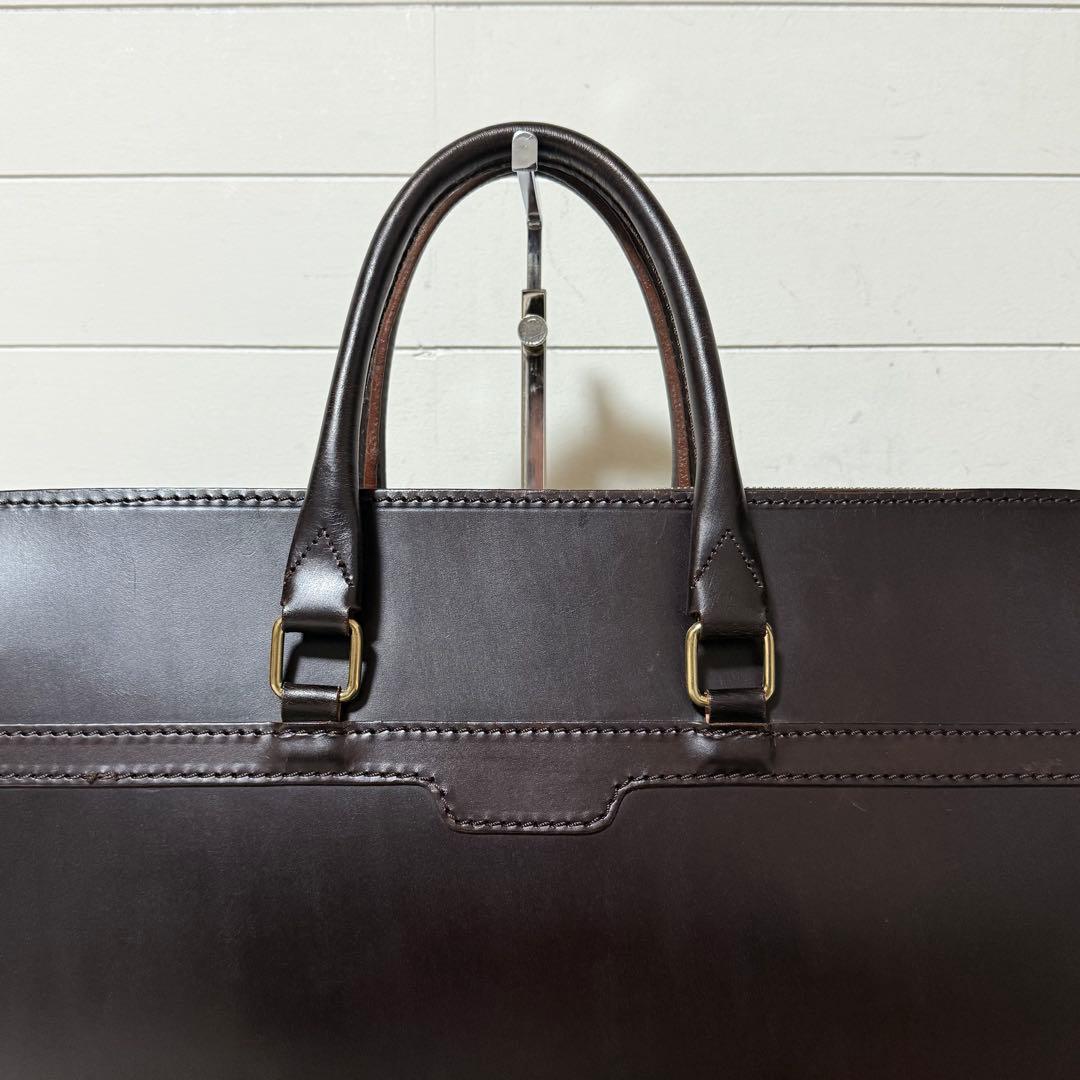 ⭐️未使用級⭐️ GLEN ブリーフケース　ブライドルレザー　ブラウン