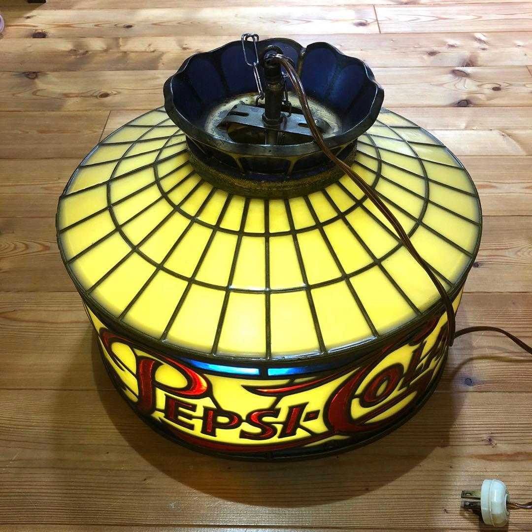 希少！ 60年代 ペプシコーラ ランプ アドバタイジング ステンドグラス