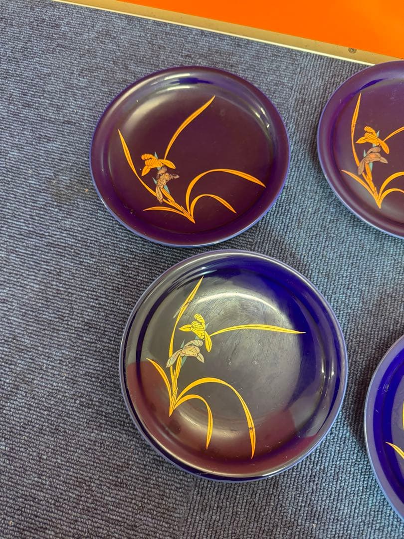 1960 香蘭社 金彩 皿 5客