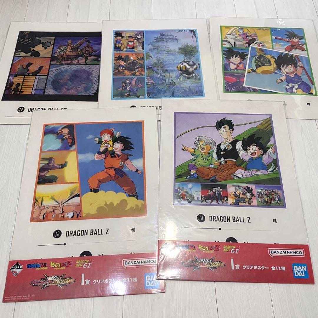 ドラゴンボール クリアポスター5種セット 一番くじ - メルカリ