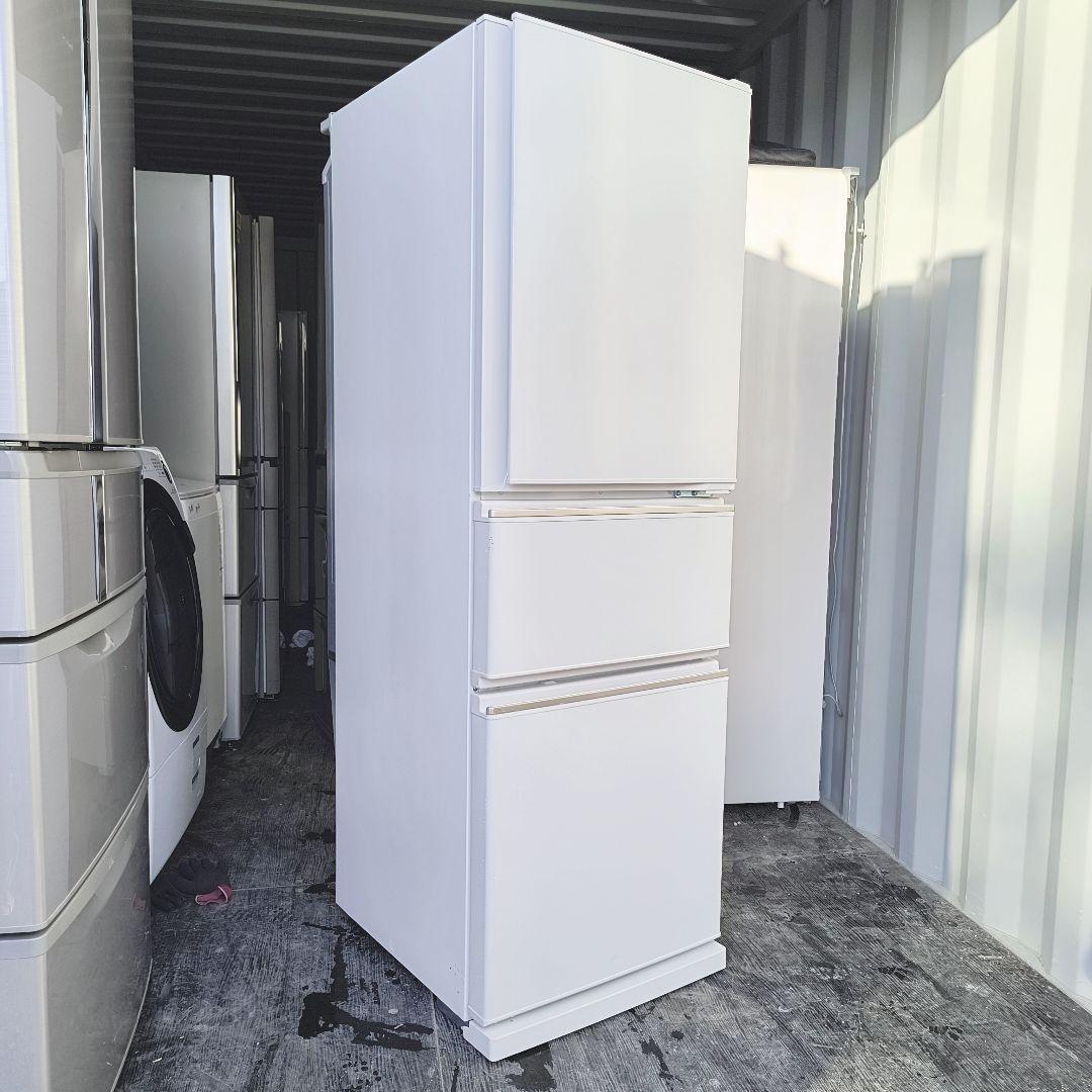 運搬取付無料！シンプルホワイト・純正三菱の冷蔵庫！完全動作品・美品