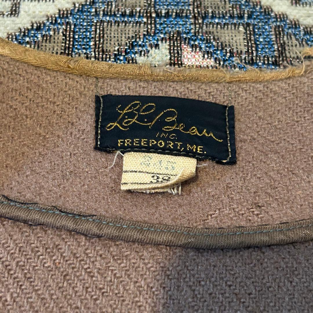 希少 50s 筆記体タグ L.L. Bean エンジニアジャケット ハンティング