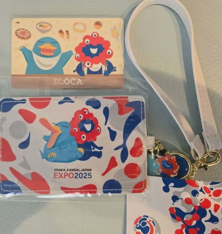 万博限定 記念ICOCA + 合皮パスケース セット ICOCA