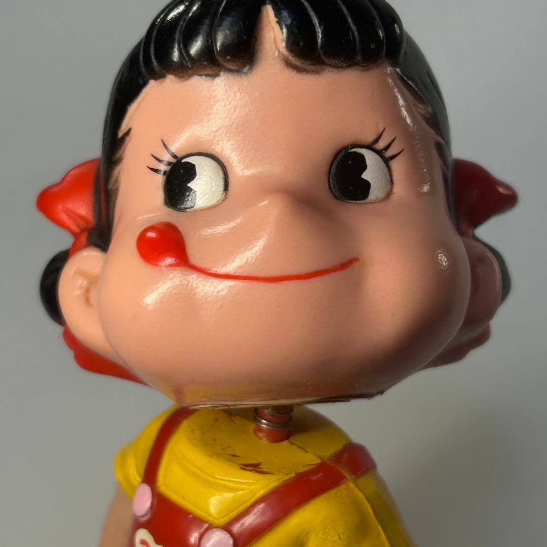 不二家　ペコちゃん　首振り人形　ゼンマイ人形　レトロ