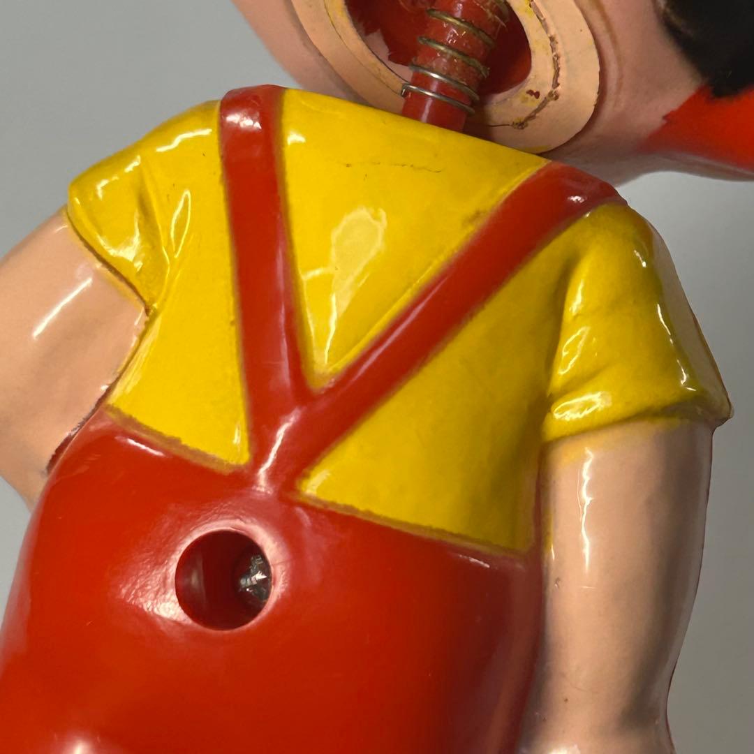 不二家　ペコちゃん　首振り人形　ゼンマイ人形　レトロ