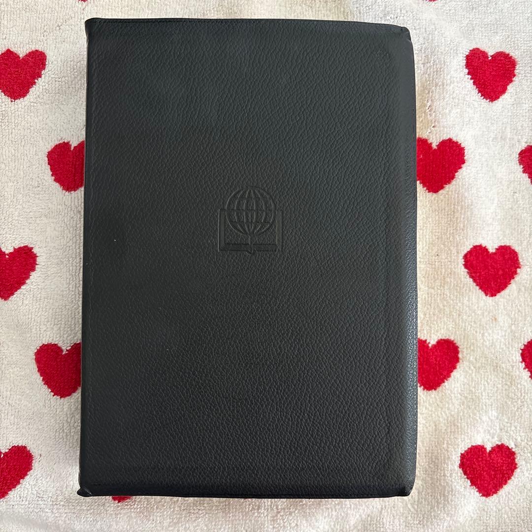 聖書 大型- 新共同訳 黒 引照つき(折革装 三方金)