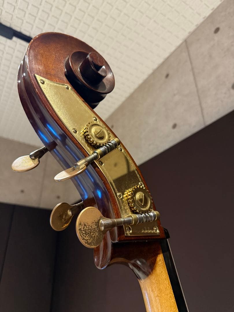 引取り限定 コントラバス 本体 エマニュエル・ヴィルファー 側面に割れ有り