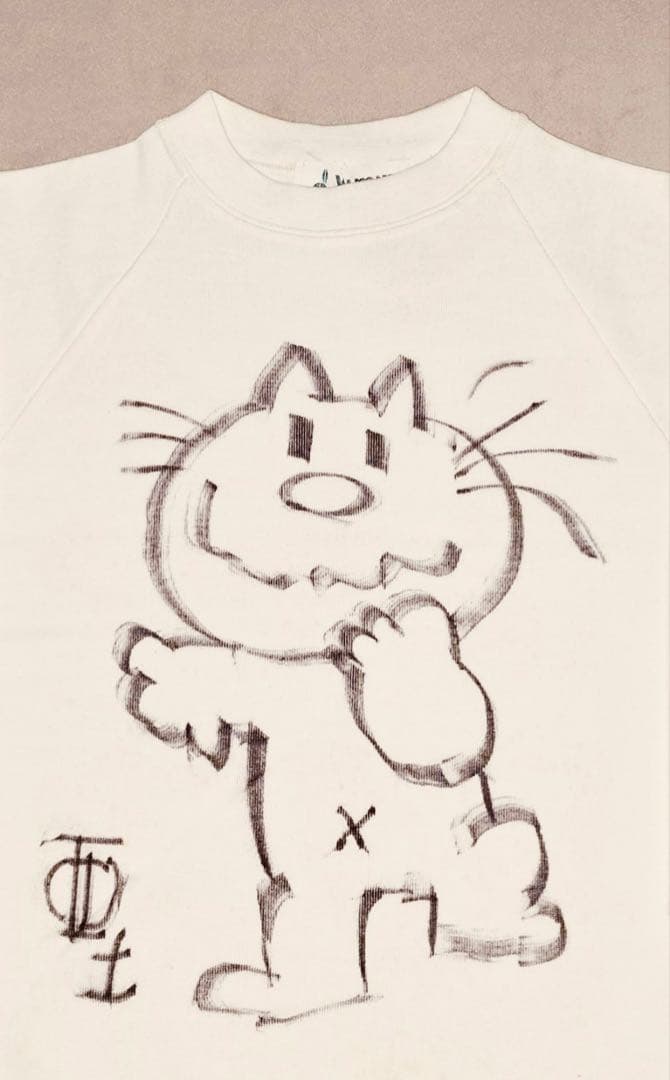 1964年水森亜土NHKまんが学校サイン直筆イラスト未来劇場みーたんトレーナー