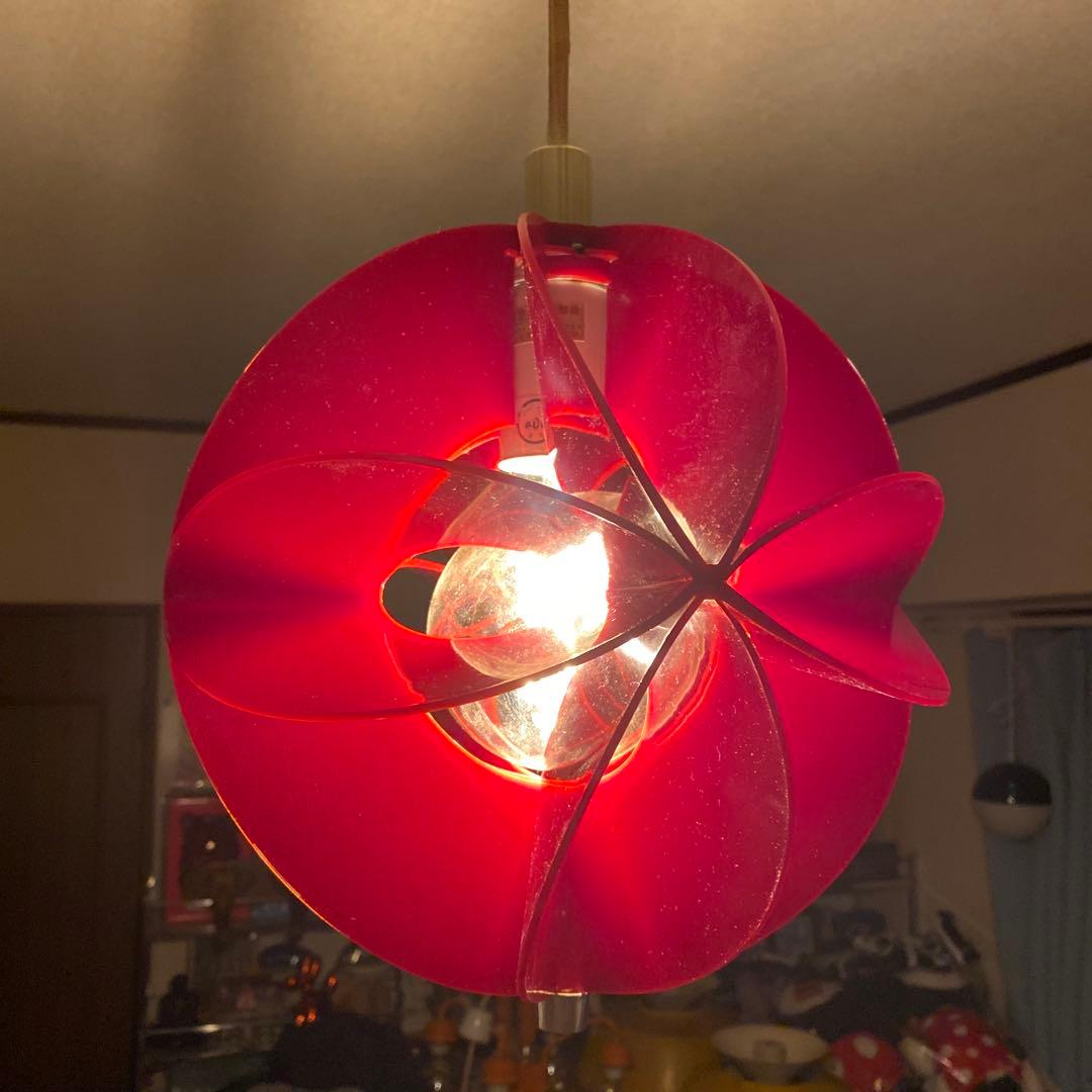 レトロポップ 70年代 照明 昭和 スペースエイジ 状態良 ペンダント