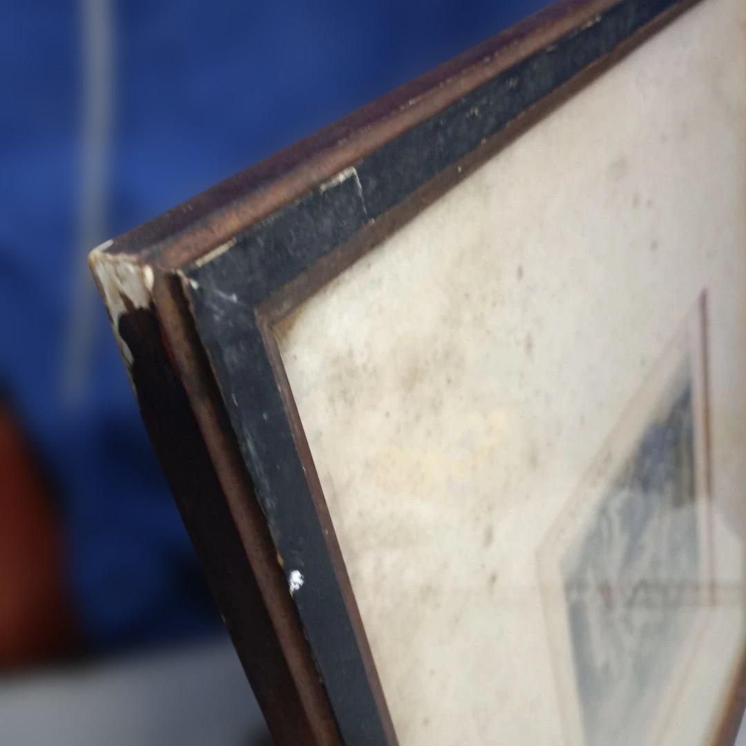 5677）此木三男（このきみつお） エッチング「耳立てて師の話聞きたまえ」EA