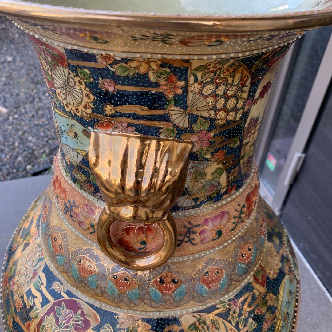 買取実績2022年10月】薩摩焼 壺 金彩 色絵 金襴手 花瓶 骨董品 |