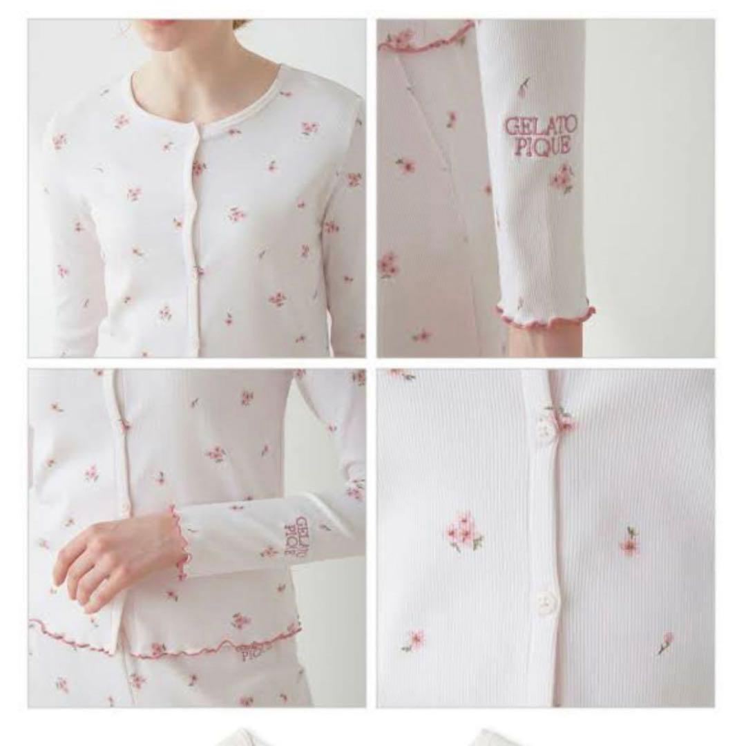 【値下げ中】未使用　セットアップ　ジェラピケ　パジャマ　小花柄