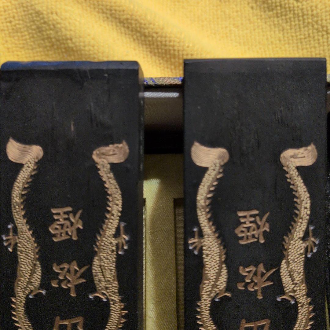 中国徽墨 中国美術 骨董 117gと114g 美術品・アンティーク・コレクション