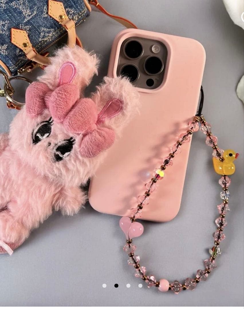 【正規品】String Ting ストリングティング　ストラップ　ピンク　アヒル 正規品】String Ting ストリングティング ストラップ ピンク アヒル