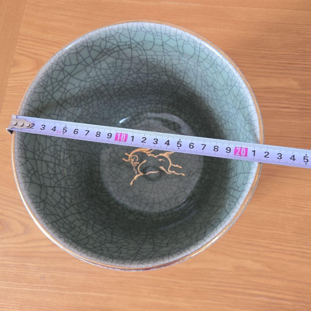 「大堀相馬焼」相馬竹鳳　花器 壺　置き物　インテリア&オブジェ◆特大 美品◆