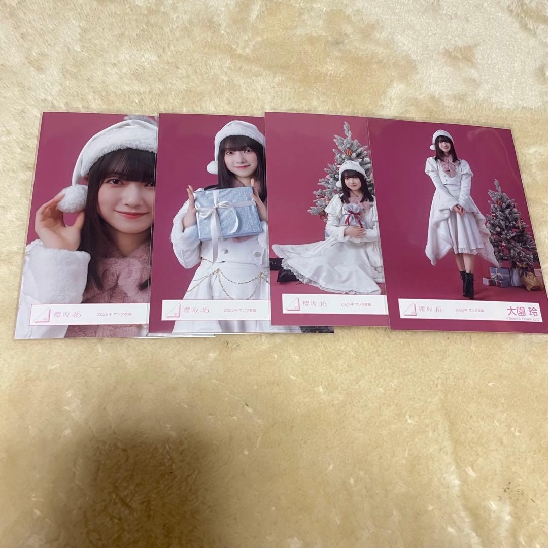 櫻坂46 大園玲 2025年サンタ衣装 生写真 コンプ - メルカリ