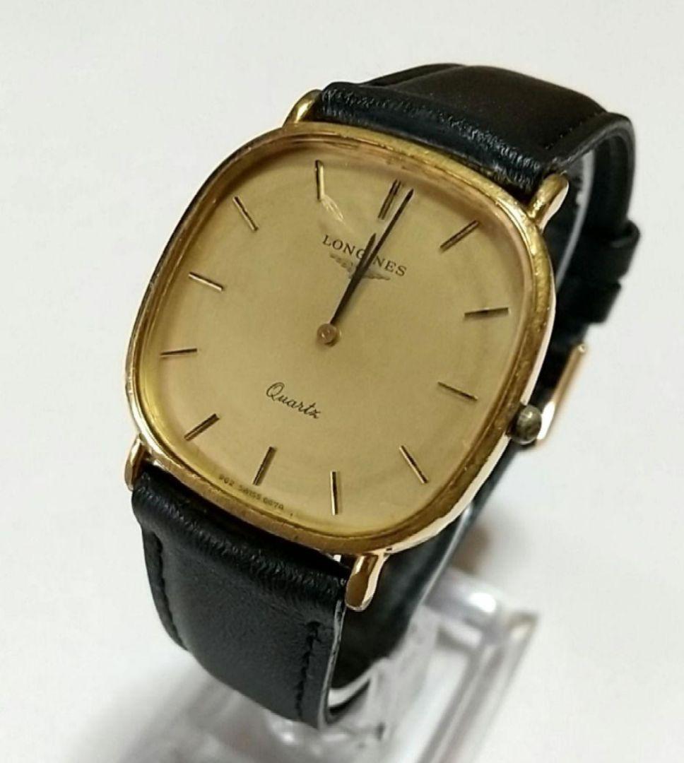 出品は1/4まで！最終値下げ！ロンジン クオーツ メンズ腕時計 ベルト社外品