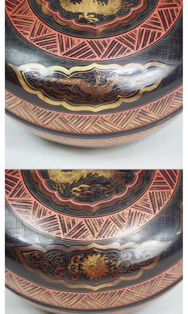 送料無料　江戸期豊楽焼『慶楽』銘　菓子器/食籠　箱付　本物保証　★大珍品★