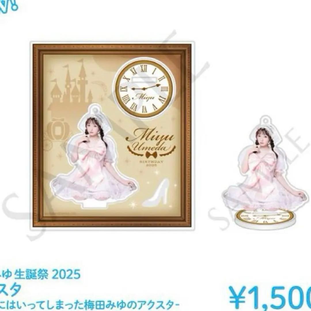 匿名配送】きゅーすと 梅田みゆ アクスタ アクリルスタンド 生誕祭