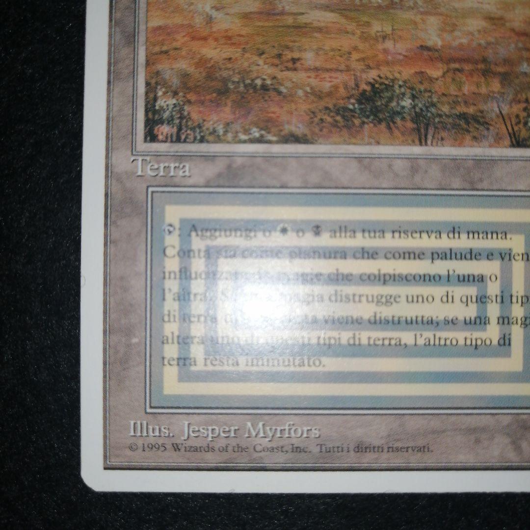 MTG　Scrubland　イタリア語1枚　3ED版　ゆうゆうメルカリ便発送