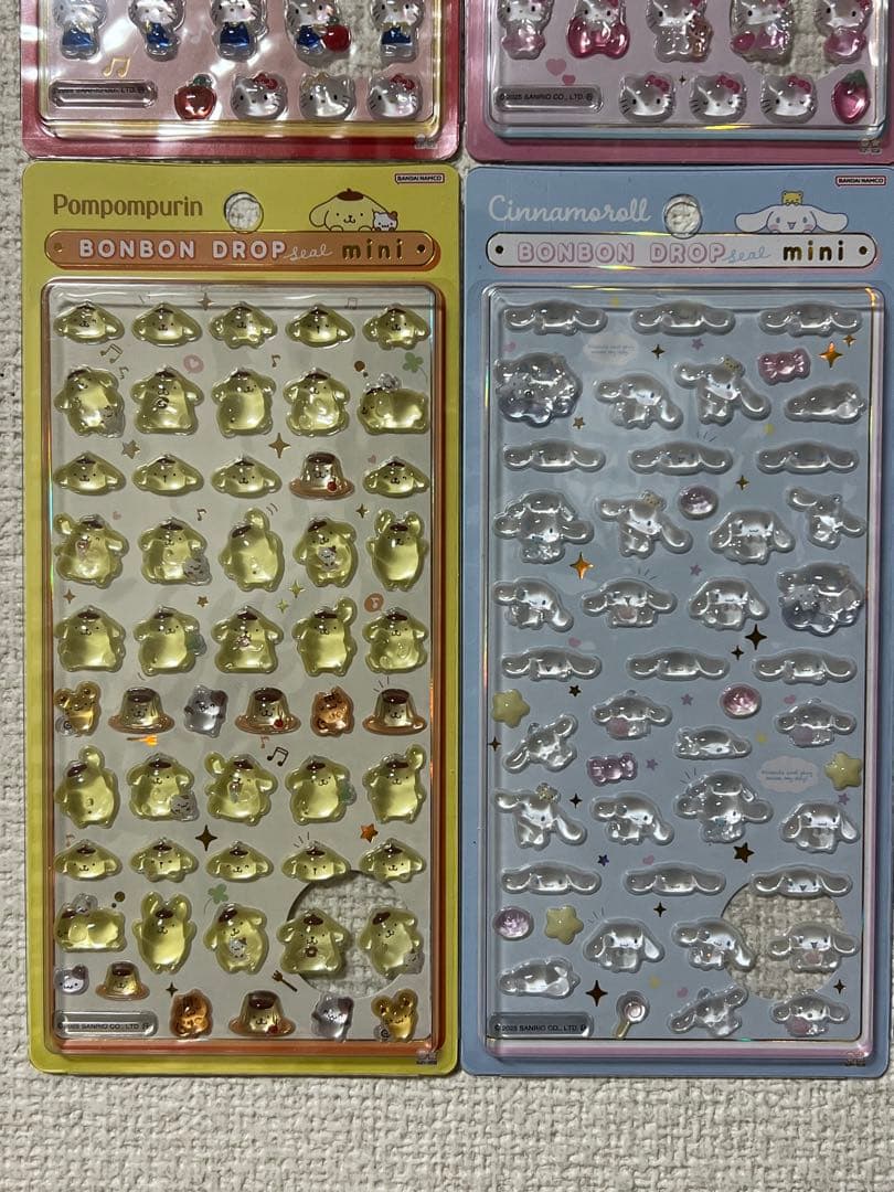 【正規品】 サンリオ ボンボンドロップシールミニ 8種 コンプ