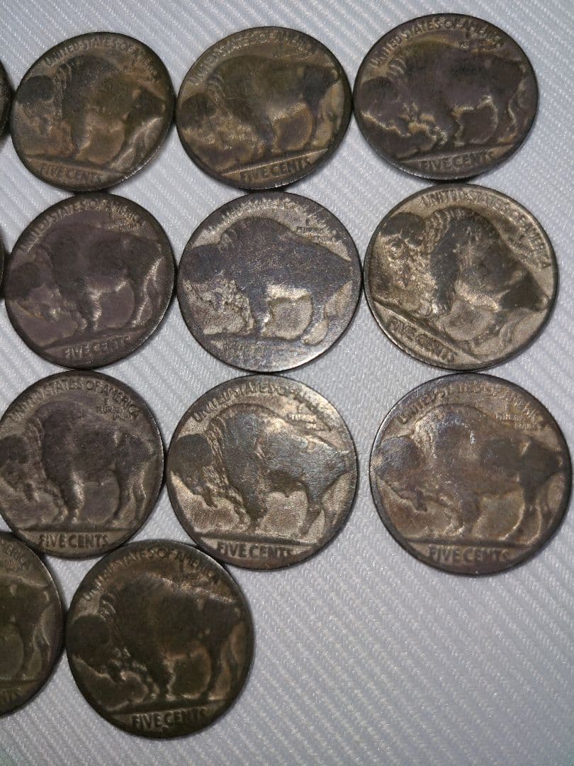 特年 アメリカ 1910年代~ バッファローニッケル 5セント 硬貨 コイン