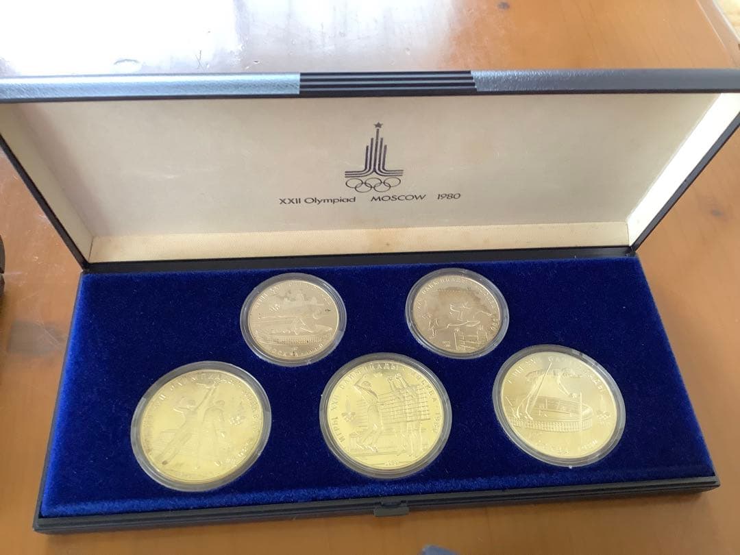 モスクワオリンピック記念硬貨 全種類 銀貨 5箱セット