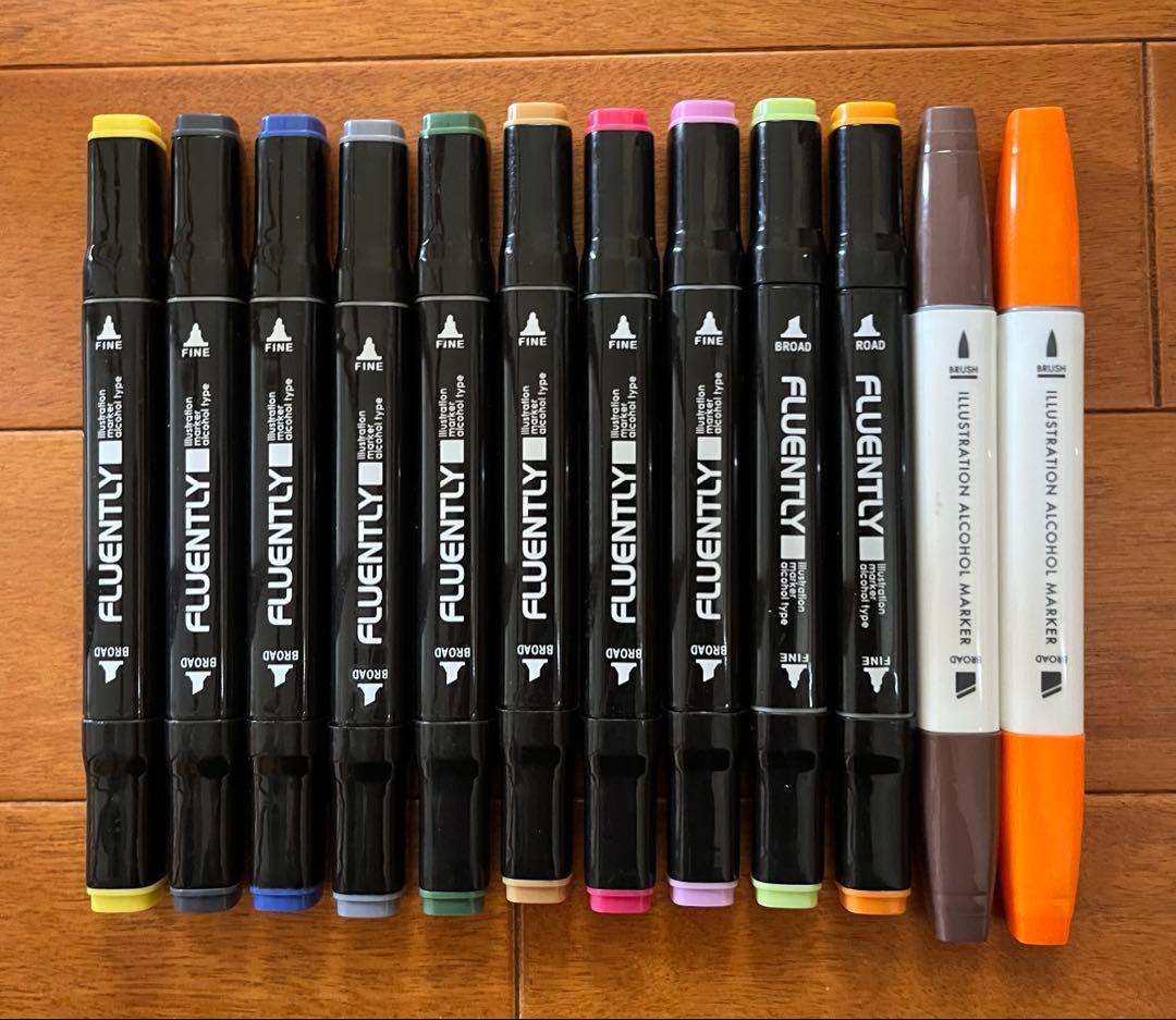 バリオスインク　コピックインク　アルコールマーカーペンセット　バラ売り不可