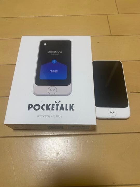 美品】ポケトーク POCKETALK S Plus ホワイト 翻訳機 Amazon.co.jp