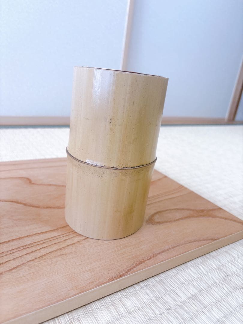 79 短三管筒 3本セット 竹製 華道 生花 格花 花器 水仙 - メルカリ