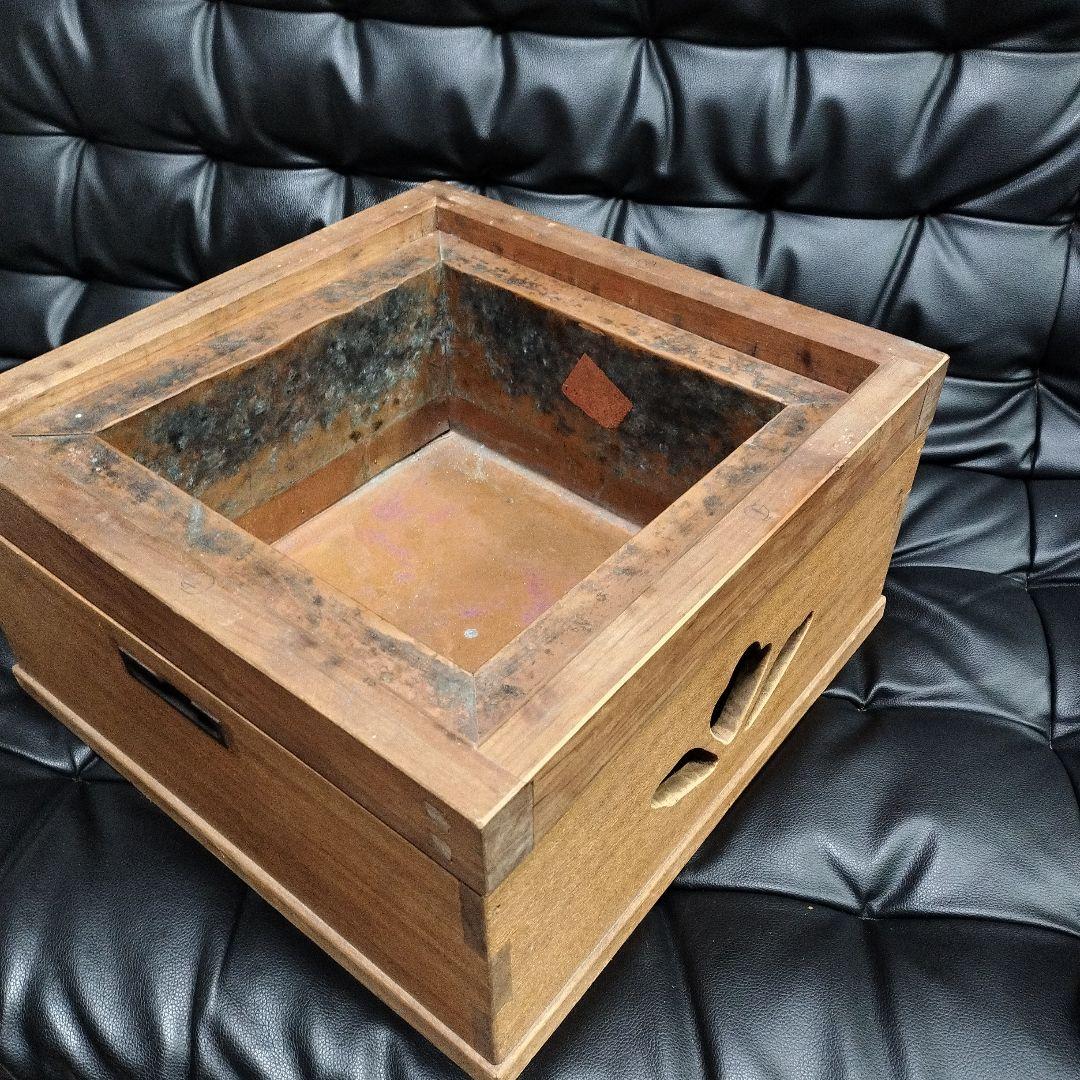 日立 電気火鉢 木製 火鉢 レトロ 昭和レトロ 木製火鉢 アンティーク