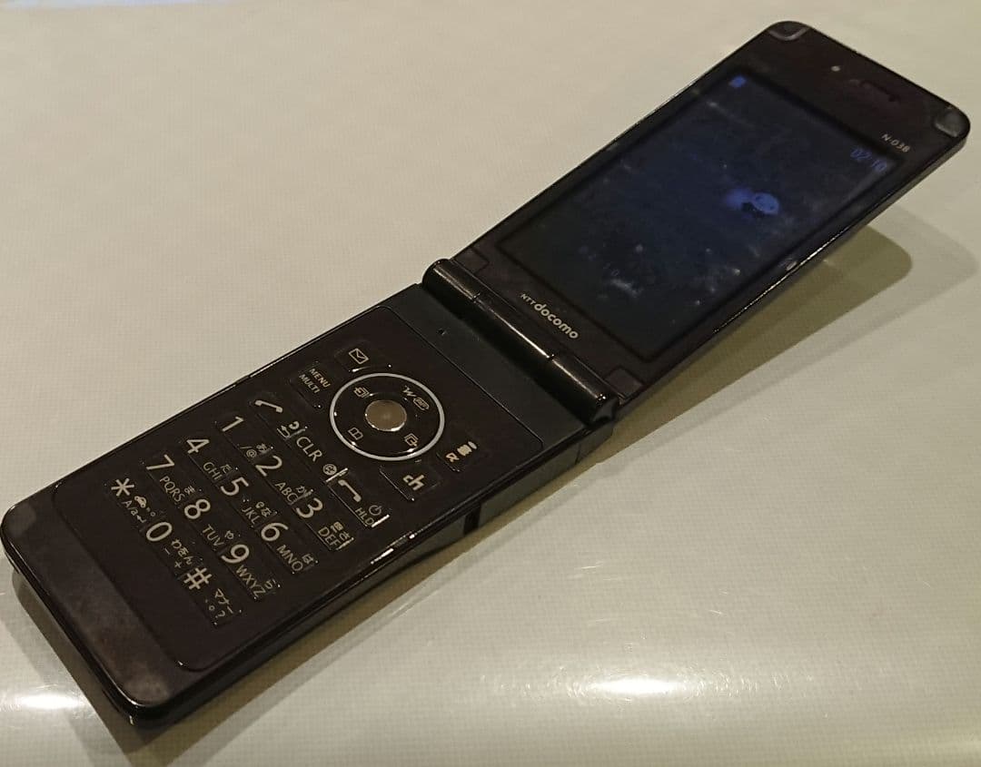 美品 ドコモ docomo N-03B BLACK ブラック ガラケ 通信確認済 - メルカリ
