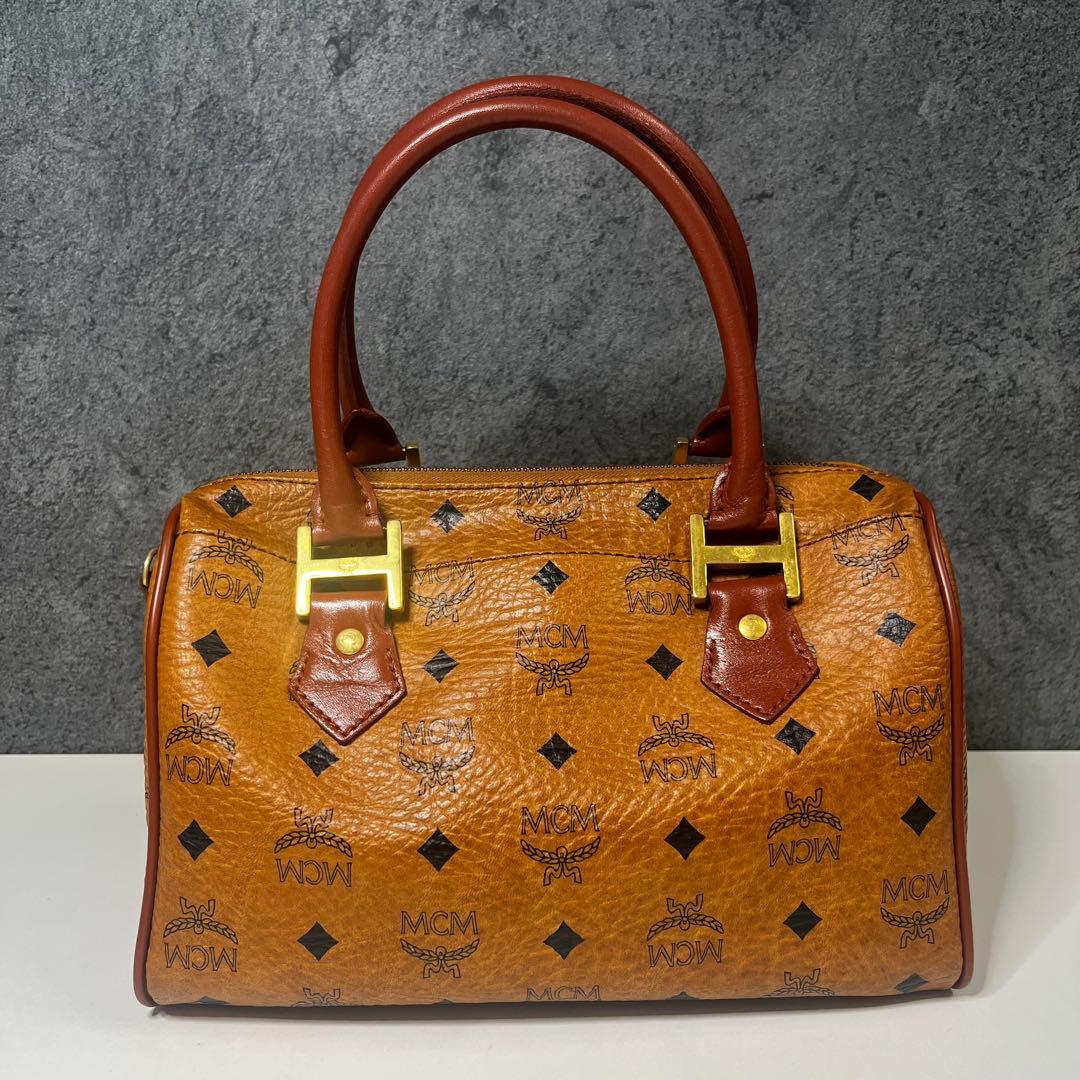 MCM ハンドバッグ ミニボストン ヴィセトス ブラウン 長財布セット